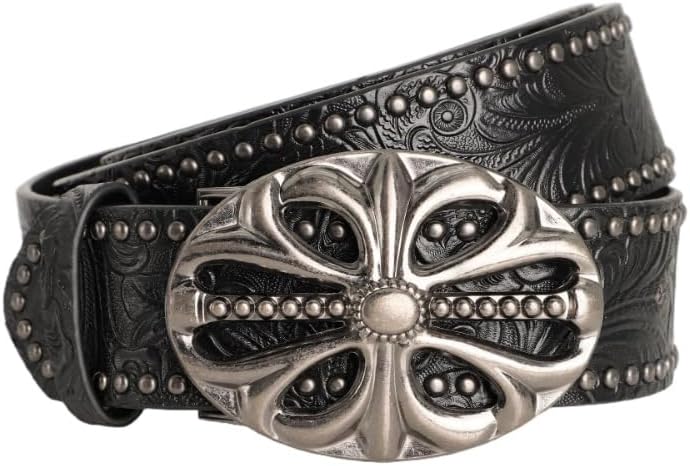 TYHOTULY Y2k Belt for Women Men Punk Alt Emo Gothic Grunge Clothes Accessories Vintage Western Cowboy Cowgirl Studded Belt - Image 3